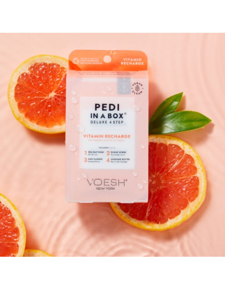 VOESH - PEDI IN A BOX Fotset Vitamin C Recharge, 4 produkter
