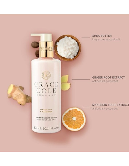 GRACE COLE Handlotion (Ingefära Lilje/Mandarin) 300ml