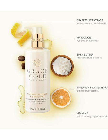 GRACE COLE Bodyset (Nektarinblomma/Grapefrukt) DUO