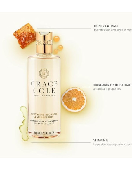 GRACE COLE Bodyset (Nektarinblomma/Grapefrukt) DUO