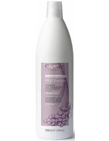 Oyster Sublime Fruit Everyday milt schampo för frekvent användning med druvextrakt, 1000 ml