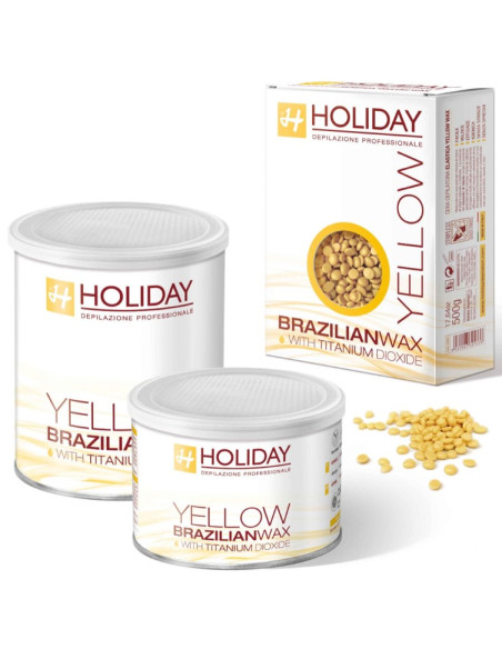 HOLIDAY BRAZILIAN Vax flexibelt, pärlor (gult) 500g