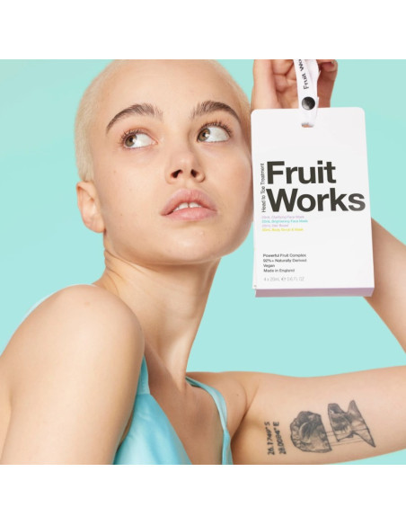 FRUIT WORKS Huvudtåbehandling Hjulvårdskomplex 4x20ml
