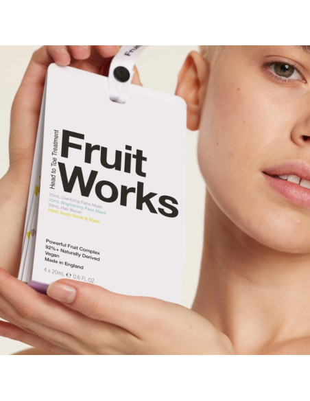 FRUIT WORKS Huvudtåbehandling Hjulvårdskomplex 4x20ml
