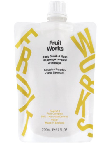 FRUIT WORKS Kroppspeeling och mask 200ml