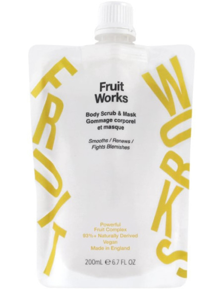 FRUIT WORKS Kroppspeeling och mask 200ml