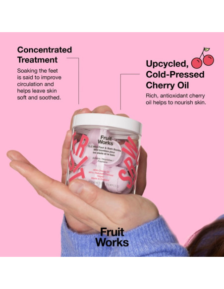 FRUIT WORKS Mini Fot- och Badbomber 12x10g