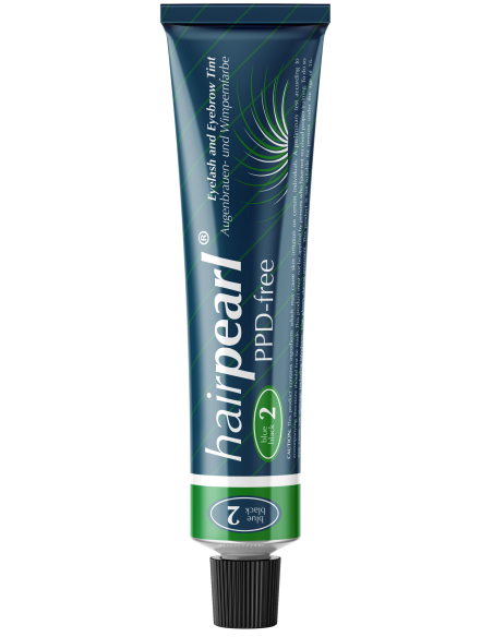 Hairpearl Ögonfrans- och ögonbrynsfärg, PPD-fri, nr 2 – blåsvart 20ml