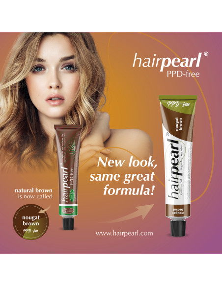 Hairpearl ögonfrans- och ögonbrynsfärg, PPD-fri, nr 3 – Naturbrunt 20ml