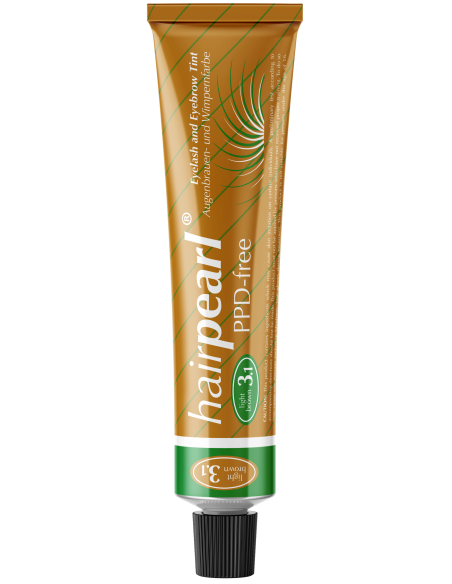 Hairpearl Ögonfrans- och ögonbrynsfärg, PPD-fri, nr 3.1 – ljusbrun 20 ml