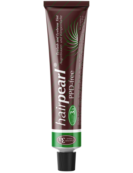 Hairpearl ögonfrans- och ögonbrynsfärg, PPD-fri, nr 3.3 – Chokladbrun 20ml