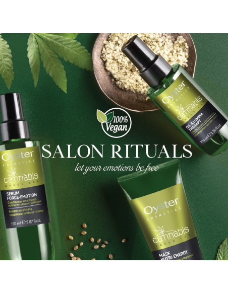Oyster Cannabis Green Lab Illumina-Therapy leave-in glansolja för hår med hampfröolja, 100 ml