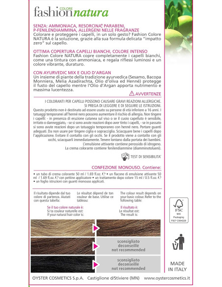 FASHION NATURA hårfärg 8.8, karamellbrun 50ml+50ml+15ml