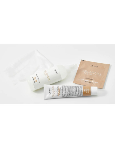 ARGAN SILK Hårfärg 8.0, ljusblond 60+60ml