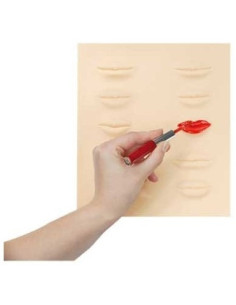 Sminkträningsmatta, läppar...