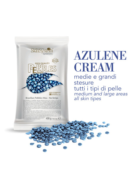 SkinSystem PEBBLES Hårdhett vax Azulene cream 800g