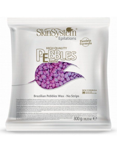 SkinSystem PEBBLES Hårdvarmt vax Lila kräm 800g