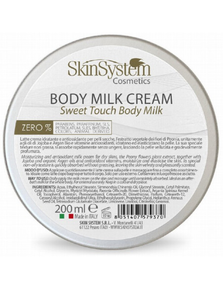 SkinSystem Body Milk (pion-/jojobaolja) 200 ml
