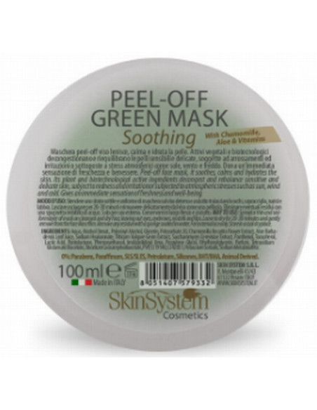 SkinSystem Peel-Off ansiktsmask (grön) 100ml