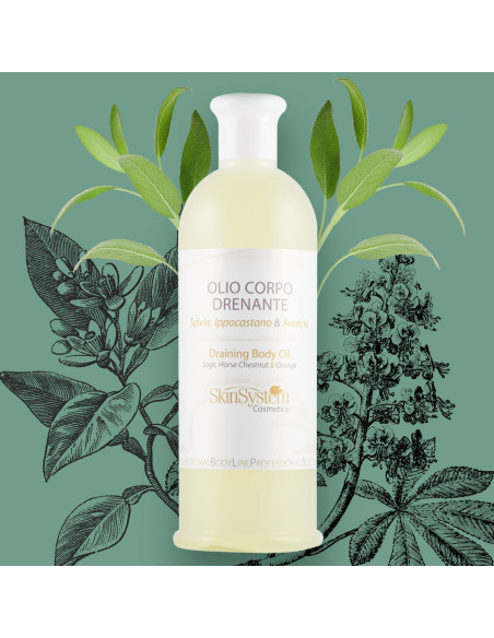SkinSystem olja för kroppen för massage, närande, dränerande 500 ml