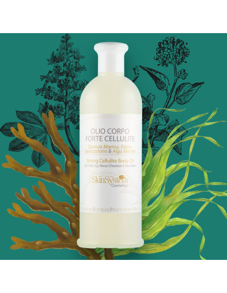 SkinSystem olja för kroppen för massage, närande, för vård av hud med synliga celluliter 500 ml