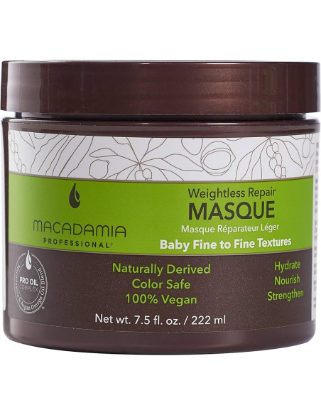 MACADAMIA Viktlös Reparerande Mask 222ml
