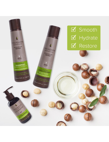 MACADAMIA PRO Vegan Eļļa intensīvi atjaunojoša, noglud., ļoti sausiem matiem 125ml