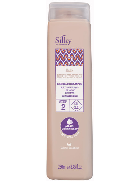 SILKY REBUILD Schampo för frekvent användning, regenererande Steg 2 250ml