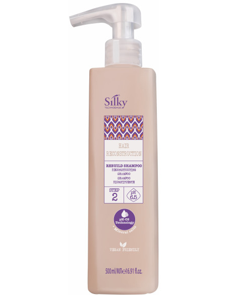 SILKY REBUILD Schampo för frekvent användning, regenererande Steg 2 500ml
