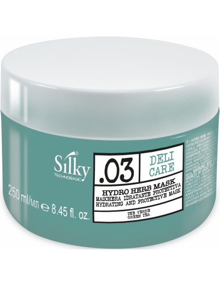 SILKY DELI CARE Återfuktande mask förhindrar porositet och ömtålighet, UV-skydd 250 ml