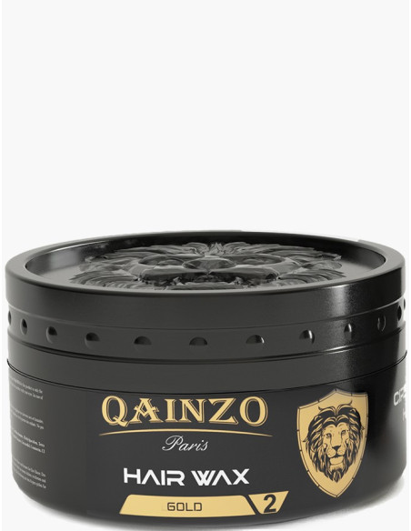 QAINZO Gold Hair Wax, stark stadga - glans Nr 2 150ml