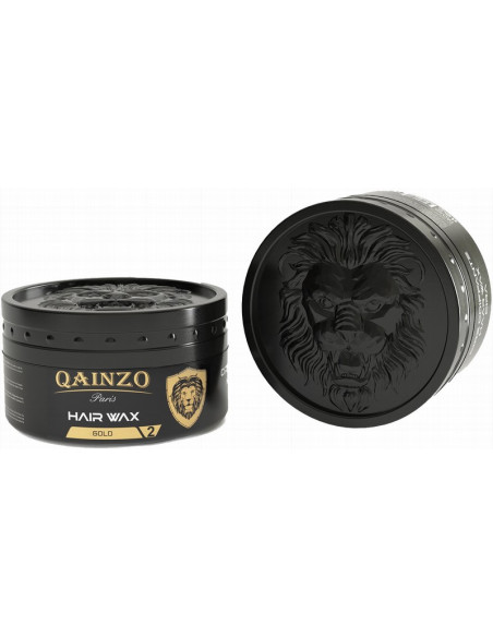 QAINZO Gold Hair Wax, stark stadga - glans Nr 2 150ml