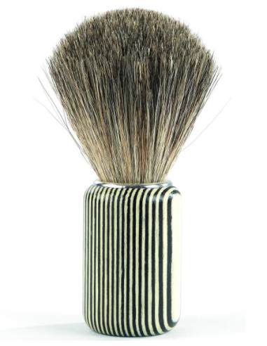 BARBURYS Grå rakborste i bambu, 1 st.