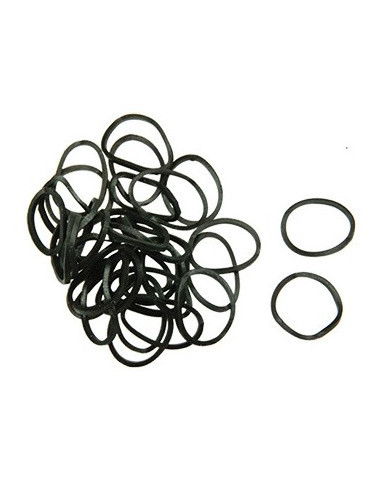 Hårband, 20mm svarta (+/- 700 st.)