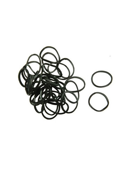 Hårband, 20mm svarta (+/- 700 st.)