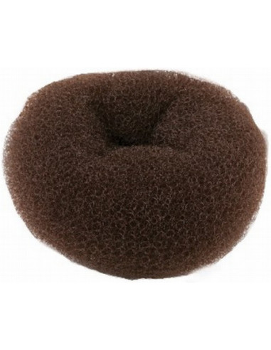 Hårknut, rund brun 12x5cm
