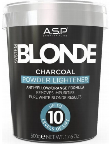 SYSTEM BLONDE blekmedel med träkol 500 g