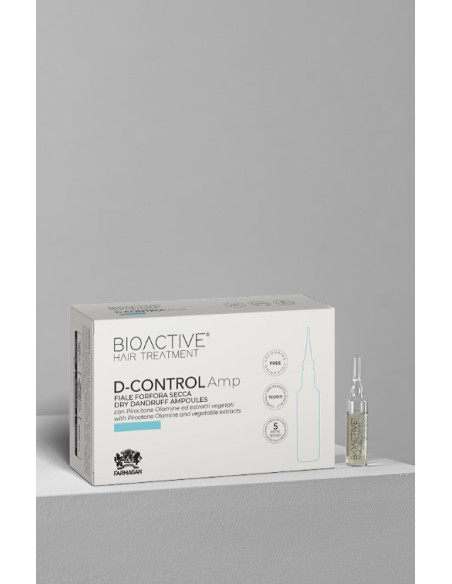 BIOAKTIV D-CONTROL Trikologisk lösning-chockterapi mot torr mjäll 10*7,5 ml