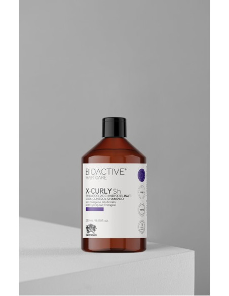 BIOAKTIVT X-CURLY Schampo med hydrolyserat kollagen för lockigt och frissigt hår 250ml
