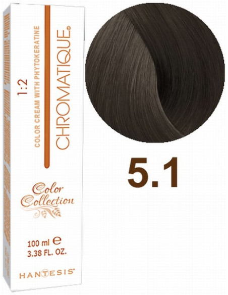 HANTESIS hårfärg CHROMATIQUE 5.1 ​​​​Ljus askbrun 100ml