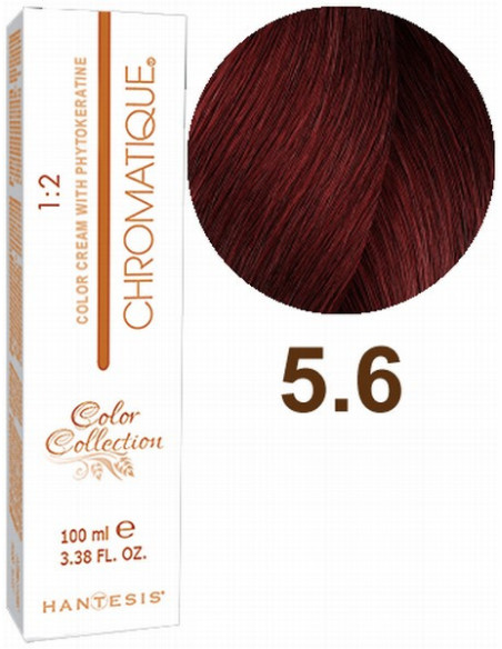 HANTESIS hårfärg CHROMATIQUE 5.6 Rödaktig ljusbrun 100ml