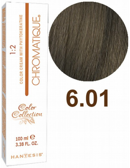 HANTESIS hårfärg CHROMATIQUE 6.01 Naturlig mörk askblond 100ml