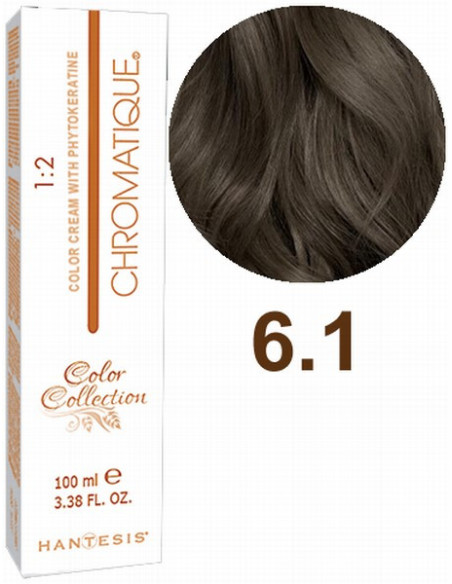 HANTESIS hårfärg CHROMATIQUE 6.1 Mörk askblond 100ml