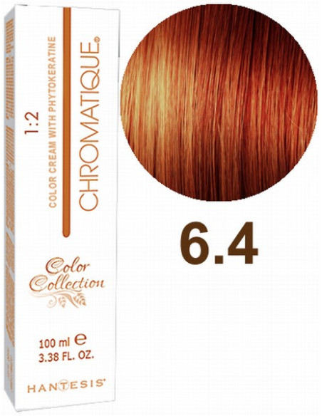 HANTESIS hårfärg CHROMATIQUE 6.4 Mörk kopparblond 100ml
