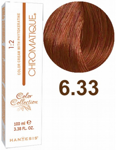 HANTESIS hårfärg CHROMATIQUE 6.33 Mörkblond konjak 100ml