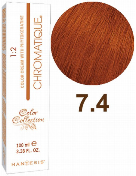 HANTESIS hårfärg CHROMATIQUE 7.4 Kopparblond 100ml
