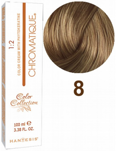 HANTESIS hårfärg CHROMATIQUE 8 Ljusblond 100ml