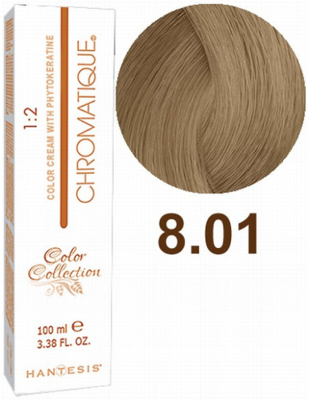 HANTESIS hårfärg CHROMATIQUE 8.01 Naturlig ljus askblond 100ml