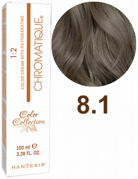 HANTESIS hårfärg CHROMATIQUE 8.1 Ljus askblond 100ml