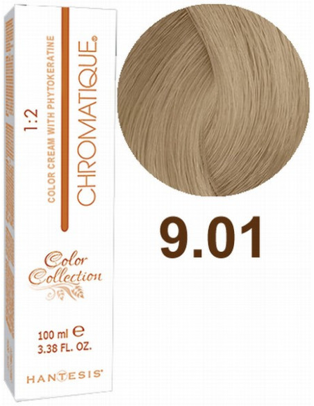 HANTESIS hårfärg CHROMATIQUE 9.01 Mycket ljus naturlig askblond 100ml